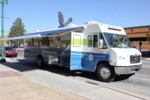 El Paso’s mobile lab, housed in a converted mobile home.