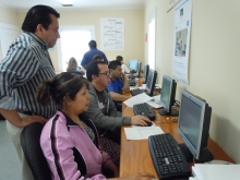 MIGH students receive instruction at the Mendenhall computer lab at the MIGH