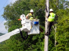 NGN crew working on the 260-mile core network